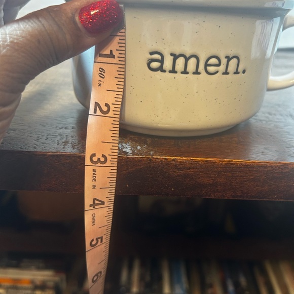 Artisan Collection White AMEN Coffee Tea Ceramicc Mug - Picture 5 of 6